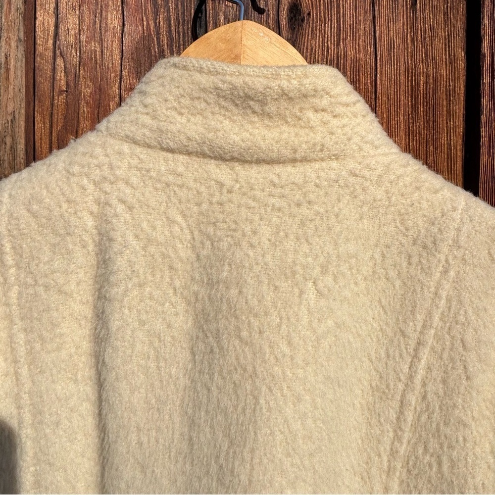 Vintage Wool Women's Coat Cream Color Label: International Scene Size M - Picture 4 of 13